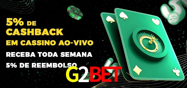Promoções do cassino ao Vivo G2BET