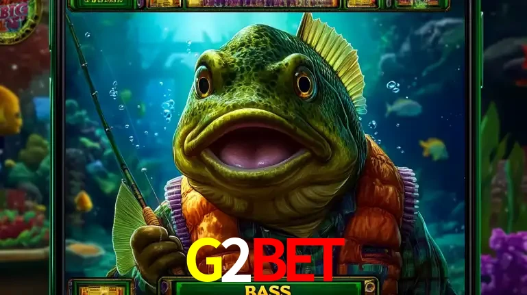 Personagem de peixe pescador do popular jogo de slot com tema de pescaria, uma das emocionantes opções de caça-níqueis para jogar e ganhar no cassino G2BET.